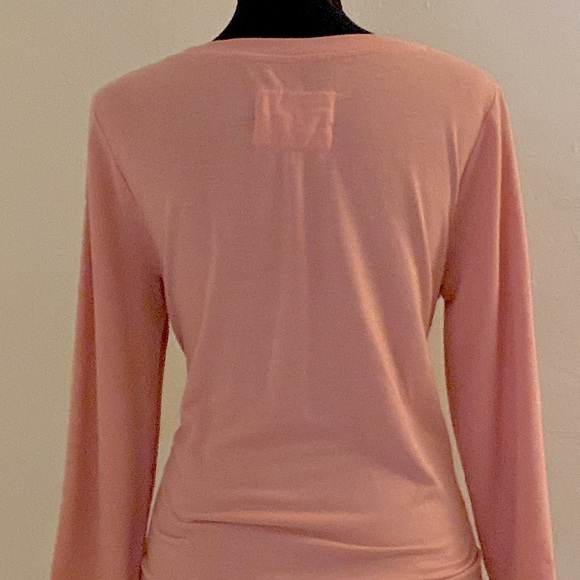 Cupio 3/4 Sleeve High Low Light Pink Top Size Medium - Picture 15 of 16